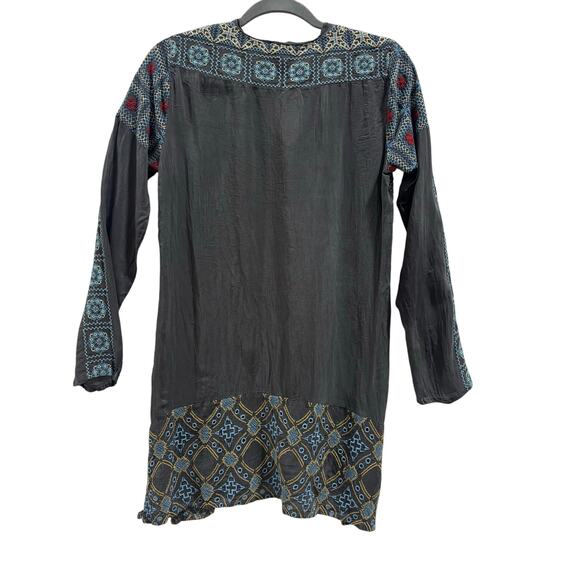 Johnny Was Embroidered Long Sleeve Tunic Top  Size SX gift for her - Picture 7 of 10
